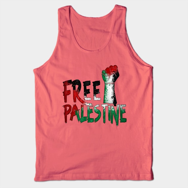 rise your hand free palestine Tank Top by nowsadmahi